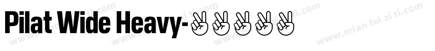 Pilat Wide Heavy字体转换
